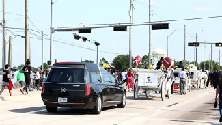 George Floyd's funeral procession 