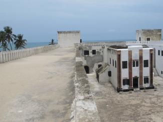 Ghana Elmina Castle view of church