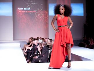 Jully Black wearing Lauren Bagliore