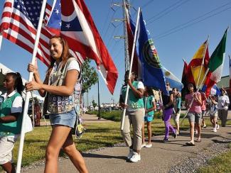 Girl Scouts parade
