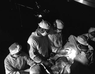 Doctors in an operating rom