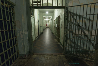 Prison hallway