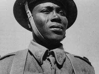 a free french infantryman native of chad who was awarded the croix