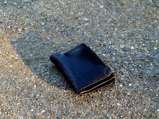 Wallet on ground