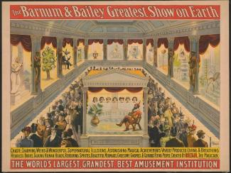 Barnum and Bailey circus advertising