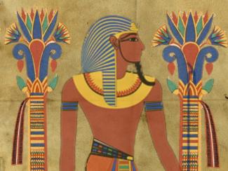 Egyptian Tutunkhamun Pharoh design drawing 