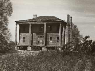 Abandoned plantation house
