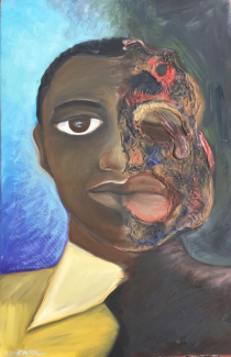 Emmett Till painting by Dr. Lisa Whittington
