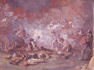 Painting titled "The massacre at New Orleans"