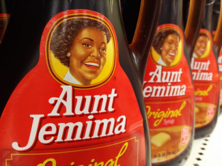 Aunt Jemima syrup bottles