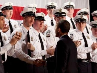 President Obama at Columbus Police graduation