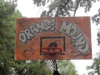 Basketball hoop at Orange Mound Park