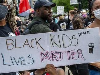 poster that says black kids lives matter