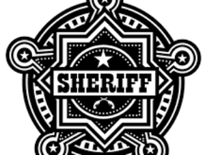 sheriff badge that says sheriff