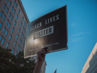 Black Lives Matter sign