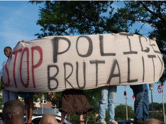 Stop Police Brutality sign