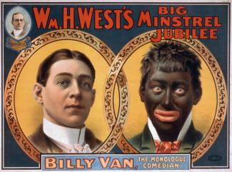  1900 William H. West minstrel show poster