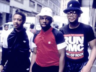 Members of hip hop group Run DMC