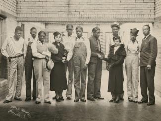 scottsboro boys standing together