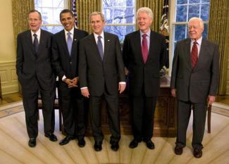 Five Presidents in the Oval Office