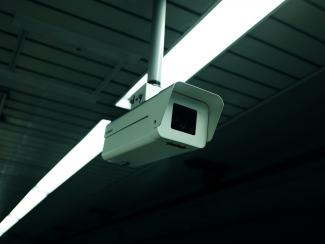 Hanging security camera