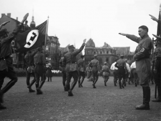 Hitler saluting