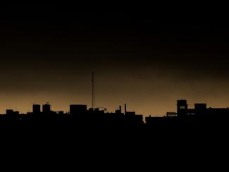 Cityscape at dusk