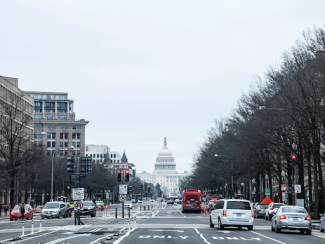 view of the capitol building in downtown dc