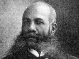 black and white photo of alexander miles