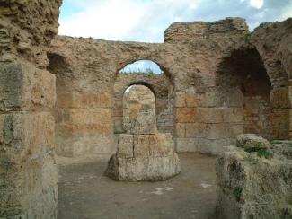 antonine baths ruins in carthage
