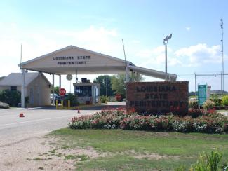 front of the angola prison