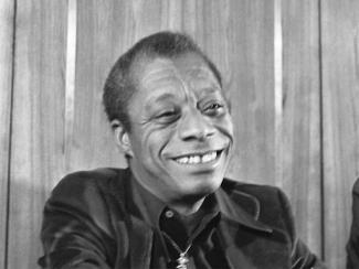 james baldwin smiling