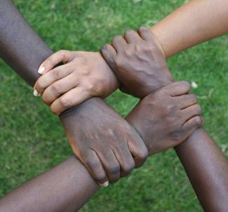 a group pof hands holding each other