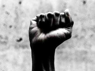 raised clenched fist