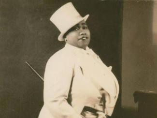 gladys bentley in top hat and coat