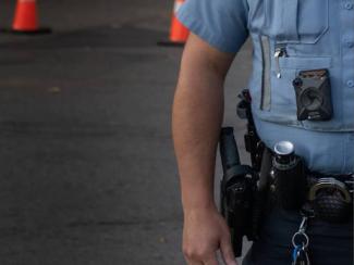 person wearing a body camera