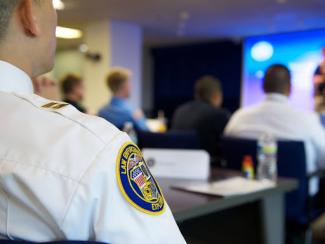 shoulder patch of law enforcement person