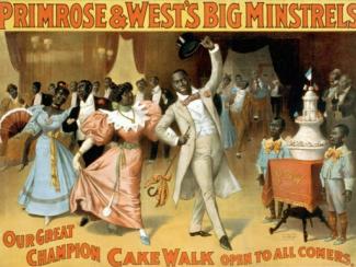 poster of a cake walk in 1896