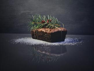 green plants on baked bread