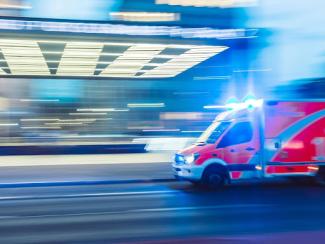 ambulance in timelapse photography