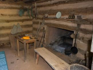 interior of a slave cabin