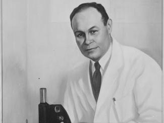 dr charles drew in a white coat