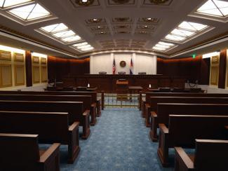 empty courtroom