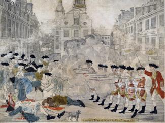 illustration of the boston massacre