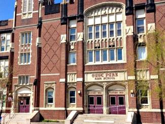 front of gage park high school in chicago