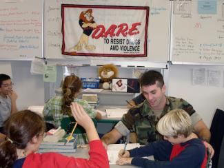classroom full of students
