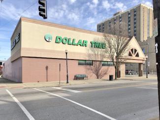 outside of a dollar tree