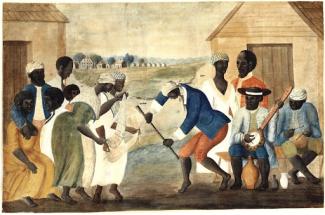 enslaved people dancing 