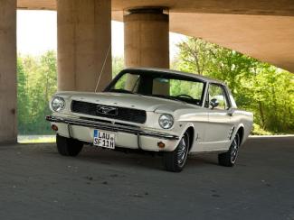 1966 ford mustang coupe white