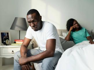 black couple having an argument